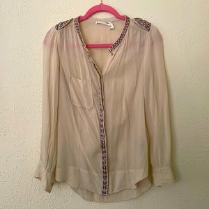 Isabel Marant Blouse white beige Boho top